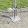 Ogrodzenie z słupkiem Srebrny 1,2 x 10 m Stal