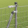Ogrodzenie z słupkiem Srebrny 1,2 x 10 m Stal