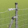 Ogrodzenie z słupkiem Srebrny 1,5 x 10 m Stal