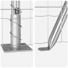 Ogrodzenie z słupkiem Srebrny 0,6 x 10 m Stal