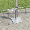 Ogrodzenie z słupkiem Srebrny 1,2 x 10 m Stal