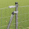 Ogrodzenie z słupkiem Srebrny 1,2 x 10 m Stal