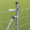 Ogrodzenie z słupkiem Srebrny 0,8 x 10 m Stal