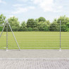 Ogrodzenie z słupkiem Srebrny 1,2 x 10 m Stal