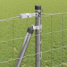 Ogrodzenie z słupkiem Srebrny 1,2 x 10 m Stal