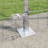 Ogrodzenie z słupkiem Srebrny 1,6 x 10 m Stal