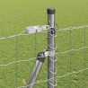 Ogrodzenie z słupkiem Srebrny 1,6 x 10 m Stal