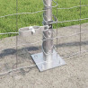 Ogrodzenie z słupkiem Srebrny 0,4 x 10 m Stal