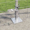 Ogrodzenie z słupkiem Srebrny 0,8 x 10 m Stal