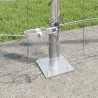 Ogrodzenie z słupkiem Srebrny 1,2 x 10 m Stal