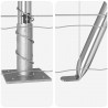 Ogrodzenie z słupkiem Srebrny 1,2 x 10 m Stal