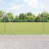 Ogrodzenie z słupkiem Srebrny 1,5 x 10 m Stal