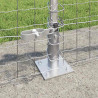 Ogrodzenie z słupkiem Srebrny 0,6 x 25 m Stal