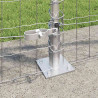Ogrodzenie z słupkiem Srebrny 1 x 25 m Stal