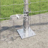 Ogrodzenie z słupkiem Srebrny 0,6 x 50 m Stal