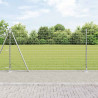 Ogrodzenie z słupkiem Srebrny 1,2 x 10 m Stal