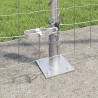 Ogrodzenie z słupkiem Srebrny 1,2 x 10 m Stal