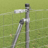 Ogrodzenie z słupkiem Srebrny 1,2 x 10 m Stal