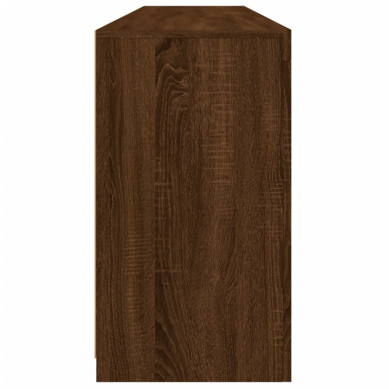 Szafka z oświetleniem LED, brązowy dąb, 162x37x67 cm