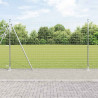 Ogrodzenie z słupkiem Srebrny 1,4 x 10 m Stal