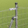 Ogrodzenie z słupkiem Srebrny 1,6 x 10 m Stal