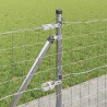 Ogrodzenie z słupkiem Srebrny 0,4 x 50 m Stal