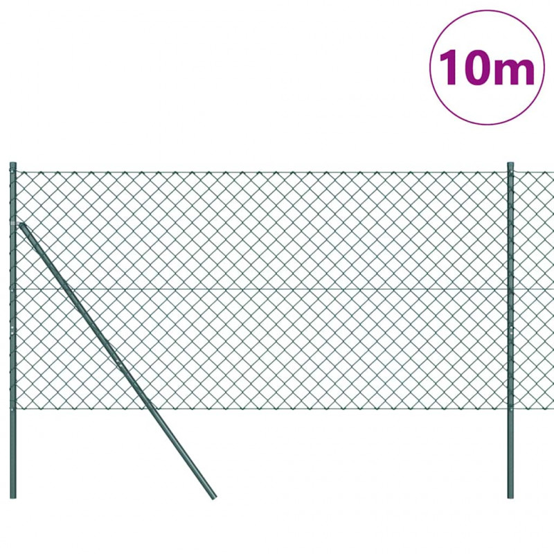 Słupek ogrodzeniowy. Zielony 10 x 1,2 m (siatka 60 x 60 mm)