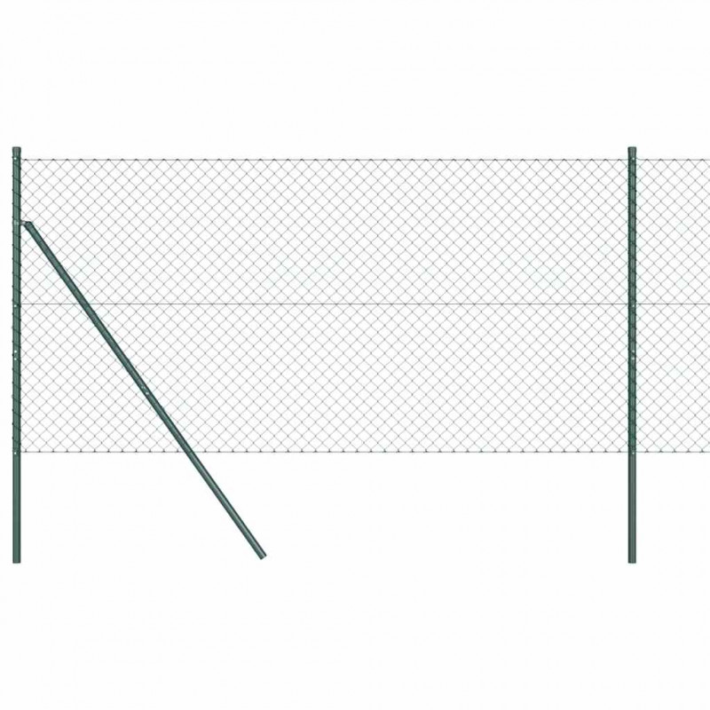 Słupek ogrodzeniowy. Zielony 25 x 1 m (siatka 40 x 40 mm)