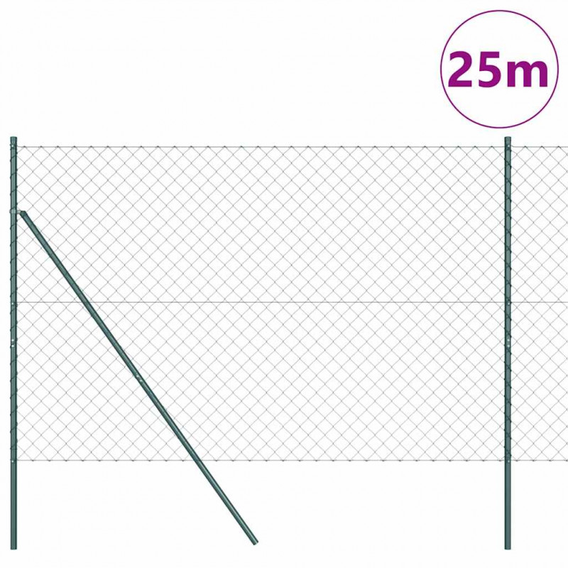 Słupek ogrodzeniowy. Zielony 25 x 1,6 m (siatka 60 x 60 mm)