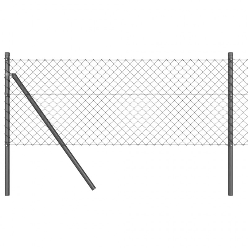 Słupek ogrodzeniowy. Szary 10 x 0,4 m (siatka 40 x 40 mm)