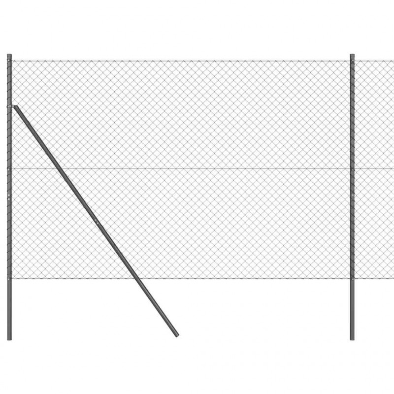 Słupek ogrodzeniowy. Szary 10 x 1,5 m (siatka 40 x 40 mm)