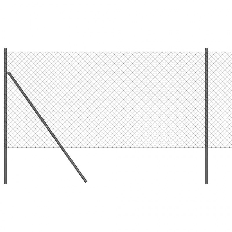Słupek ogrodzeniowy. Szary 25 x 1 m (siatka 40 x 40 mm)