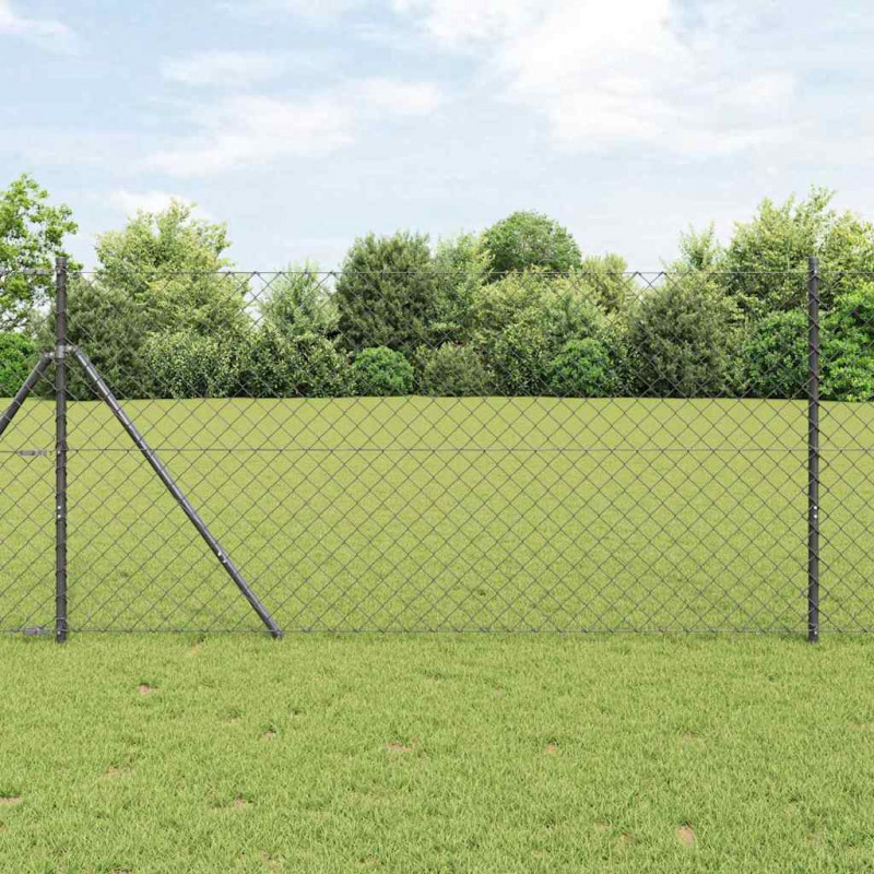 Słupek ogrodzeniowy. Szary 25 x 1,4 m (siatka 60 x 60 mm)