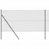 Słupek ogrodzeniowy. Szary 25 x 1,4 m (siatka 60 x 60 mm)