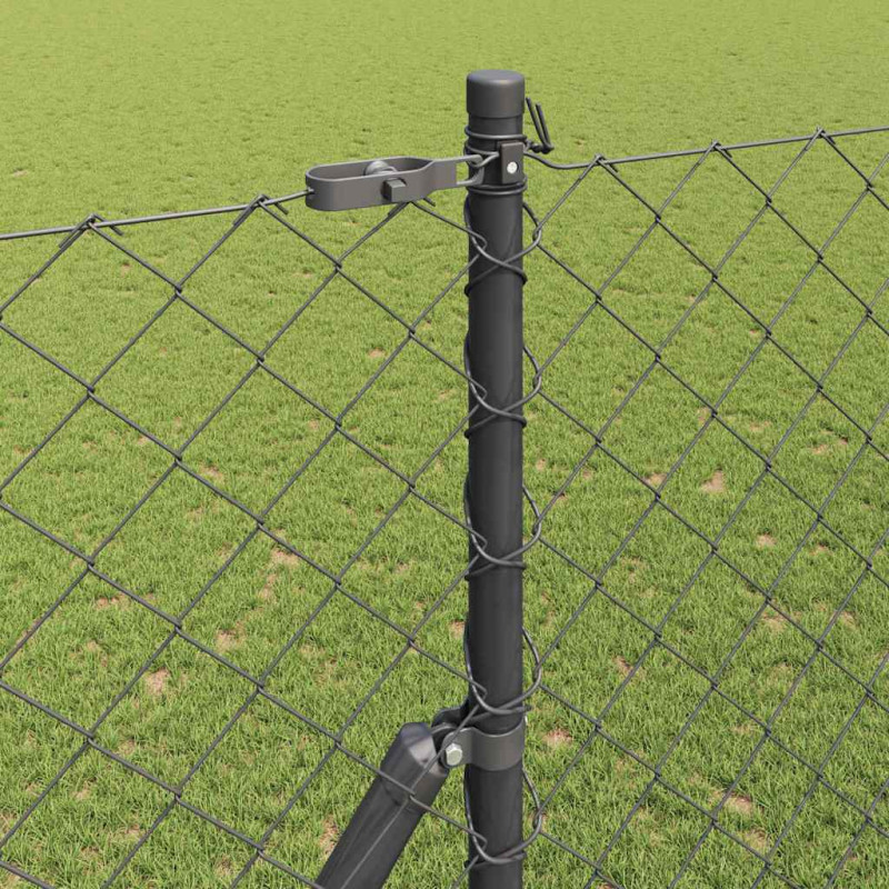 Słupek ogrodzeniowy. Szary 25 x 1,5 m (siatka 60 x 60 mm) Stal