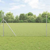 Słupek ogrodzeniowy. Srebrny 10 x 1,4 m (siatka 40 x 40 mm)