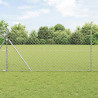 Słupek ogrodzeniowy. Srebrny 10 x 1,4 m (siatka 60 x 60 mm)