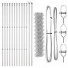 Słupek ogrodzeniowy. Srebrny 25 x 1 m (siatka 60 x 60 mm) Stal