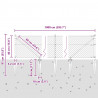Słupek ogrodzeniowy. Zielony 10 x 0,4 m (siatka 40 x 40 mm)