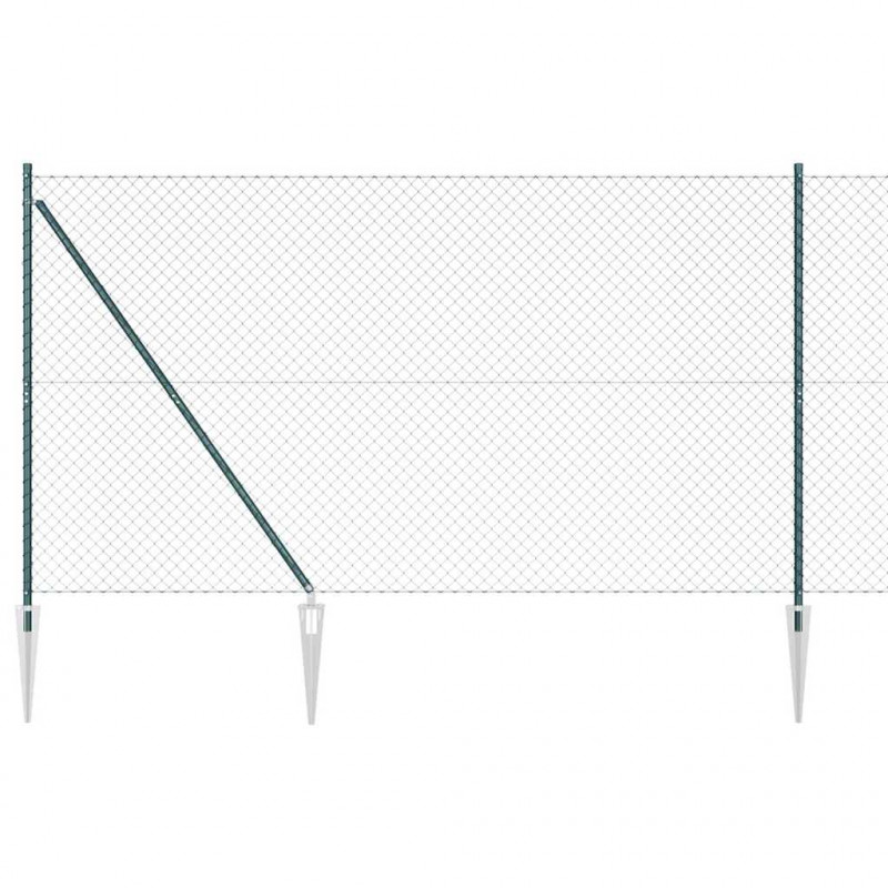 Słupek ogrodzeniowy. Zielony 10 x 1,6 m (siatka 40 x 40 mm)