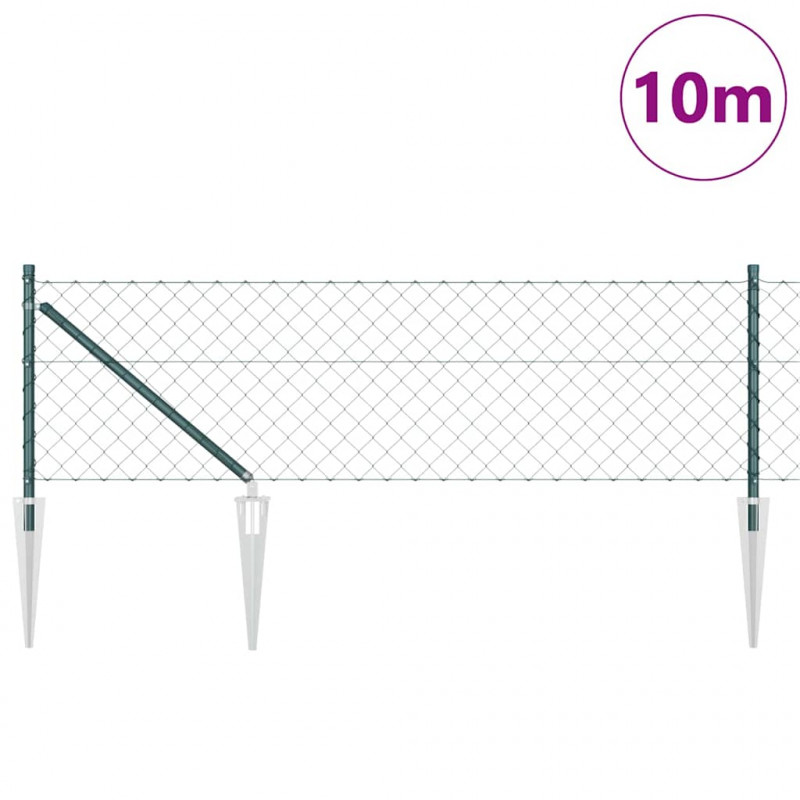 Słupek ogrodzeniowy. Zielony 10 x 0,6 m (siatka 60 x 60 mm)