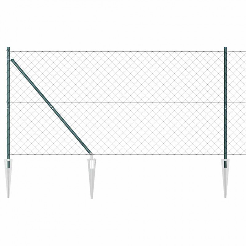 Słupek ogrodzeniowy. Zielony 10 x 1,2 m (siatka 60 x 60 mm)