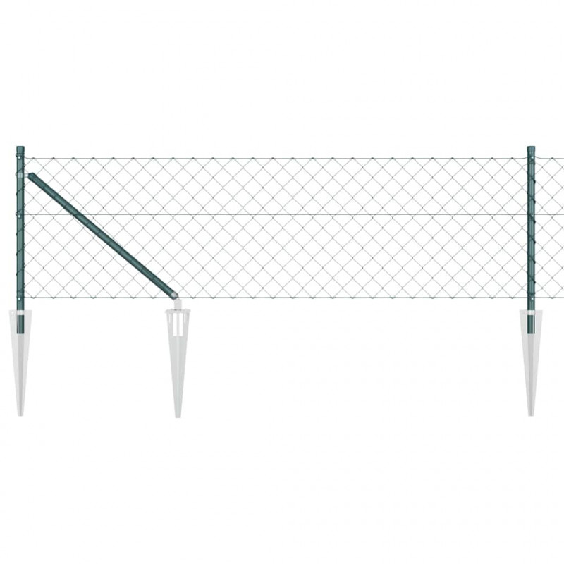 Słupek ogrodzeniowy. Zielony 25 x 0,8 m (siatka 40 x 40 mm)