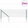Słupek ogrodzeniowy. Zielony 25 x 0,8 m (siatka 40 x 40 mm)