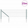 Słupek ogrodzeniowy. Zielony 25 x 0,6 m (siatka 60 x 60 mm)