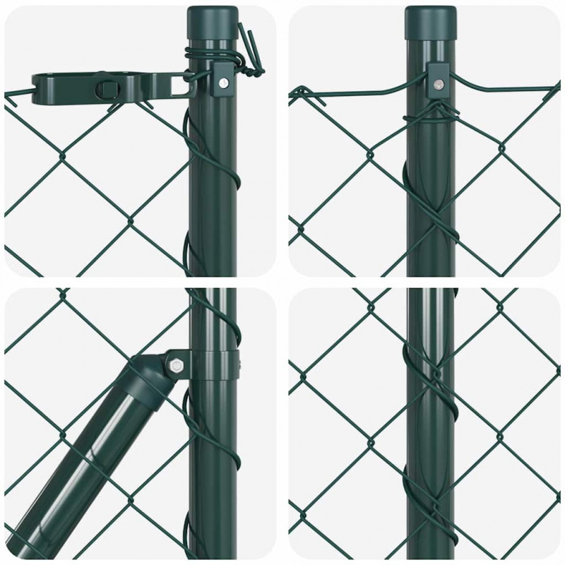 Słupek ogrodzeniowy. Zielony 25 x 0,6 m (siatka 60 x 60 mm)