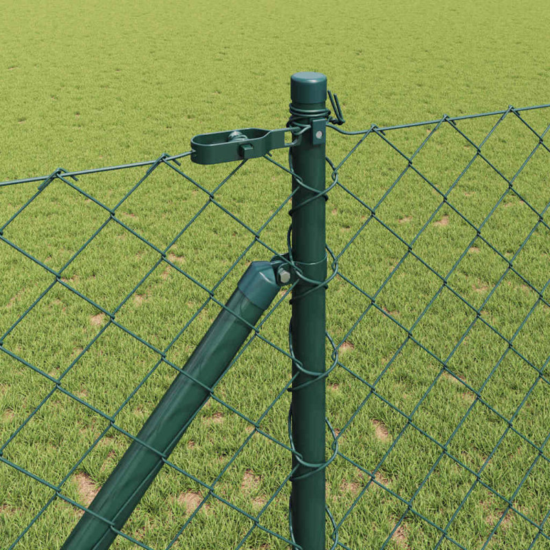 Słupek ogrodzeniowy. Zielony 1 x 25 m (siatka 60 x 60 mm) Stal