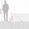 Słupek ogrodzeniowy. Szary 10 x 0,6 m (siatka 60 x 60 mm)