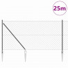 Słupek ogrodzeniowy. Szary 25 x 1,2 m (siatka 60 x 60 mm)