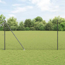 Słupek ogrodzeniowy. Szary 25 x 1,5 m (siatka 60 x 60 mm) Stal